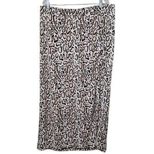 Lane Bryant Maxi Skirt Cheetah Print Women's Size 18/20 with Slit